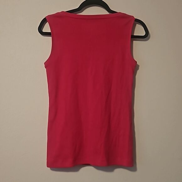Chicos size 0 Rib basic tank  top  pink New - Picture 5 of 5